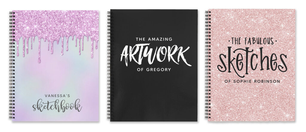 Personalized sketchbooks Make a fun gift for the budding artist
